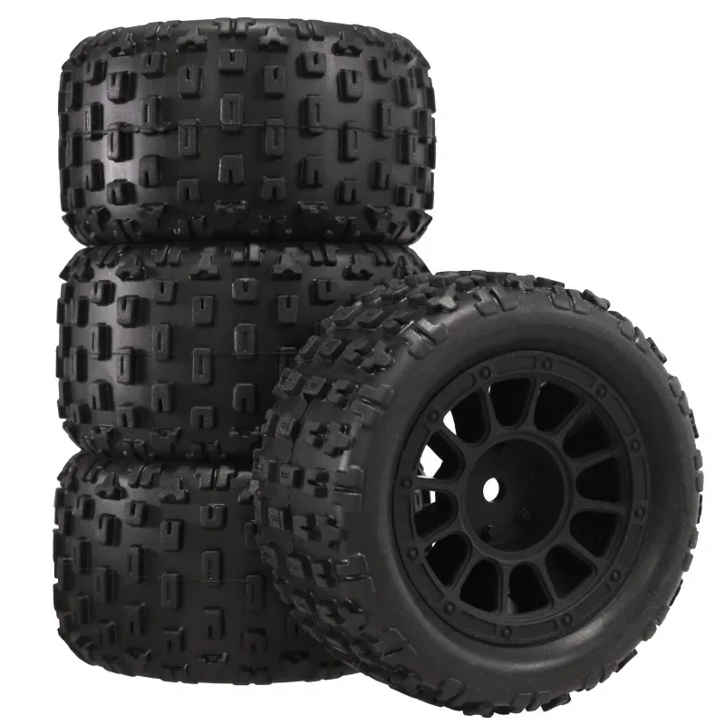 

RC 4pcs 74mm Rubber Tire Tyre 12mm Hex for 1/16 1/18 MJX Hyper Go SCY Wltoys RC Car Upgrade Parts Accessories