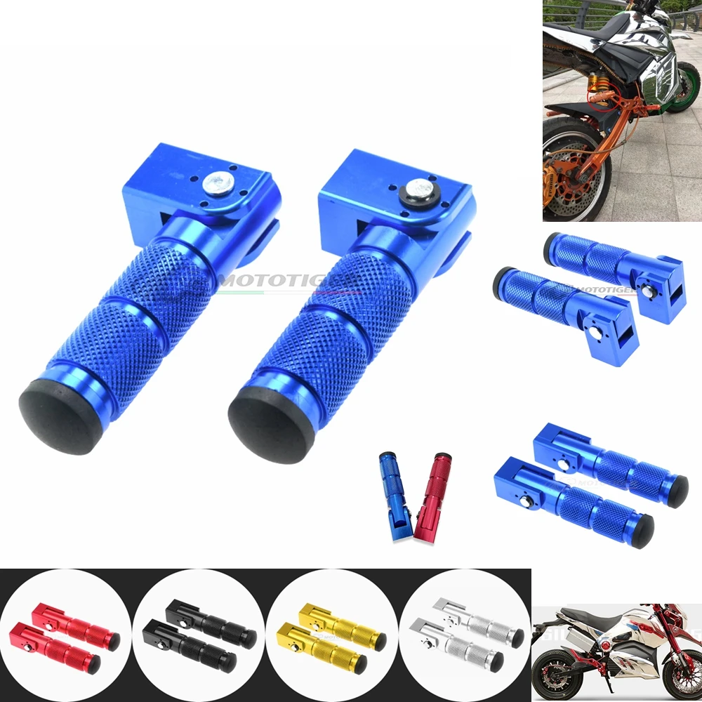 

1 Pair CNC Aluminum Motorcycle Rear Foot Pegs Footrest Folded Foot Rests For Honda MSX125 Little Monkey M3 M5 M6 Modify