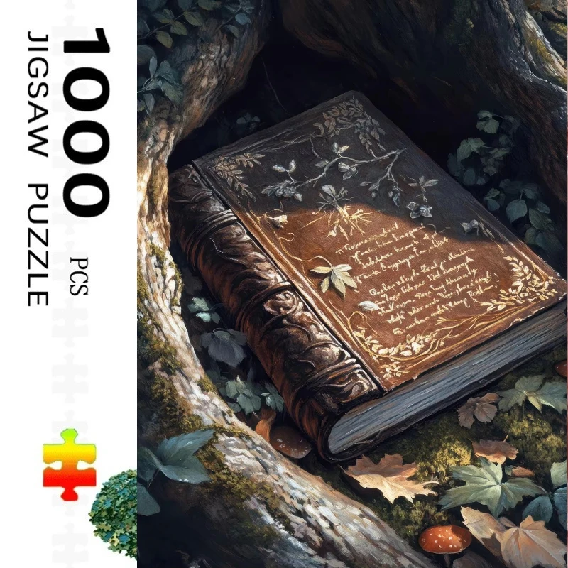 500 PCS Jigsaw Puzzle Alchemy Book Puzzles, Perfect for DIY Creative Fun with Family,Gift ,teasing Toy
