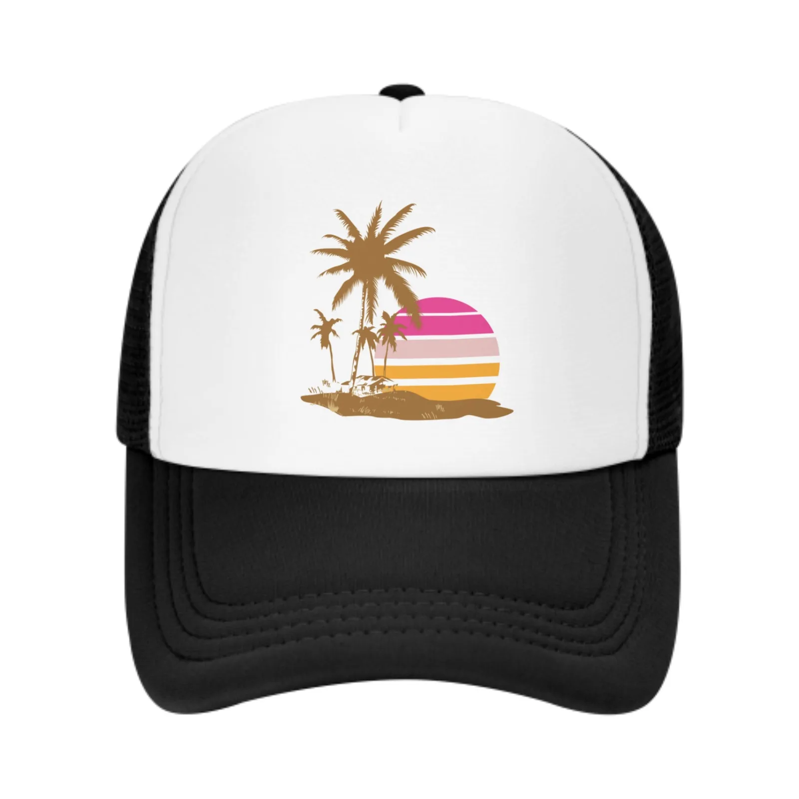 Tropical Print Baseball Caps verstellbarer Sonnenhut für Männer Frauen Casual Trucker Hüte zum Angeln Outdoor-Aktivitäten Papa Geschenke