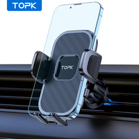 TOPK Car Phone Holder Universal Phone Mount for Car with Hook Clip Air Vent Car Mount 360° Rotation Universal Mobile Phone Mount