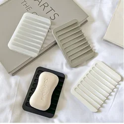 Silicone soap holder creative soap box soap holder soap box drainage storage soap holder fixed bracket