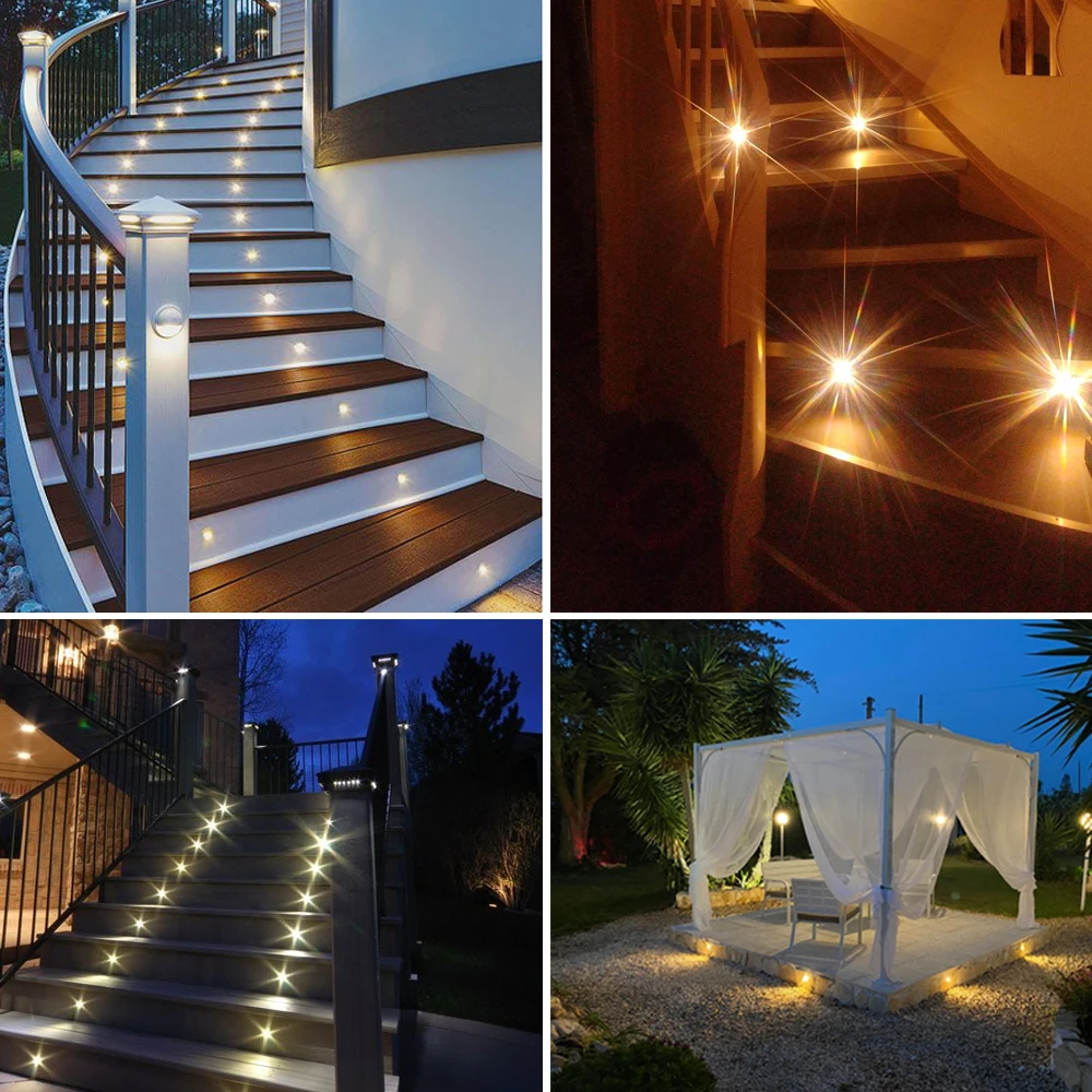 Imagem -06 - Dimmable Stair Led Mini Spotlights Sensor de Movimento Pir Dc12v sem Necessidade de Soldar Fios Instalação para Escadaria Iluminação Ambiente