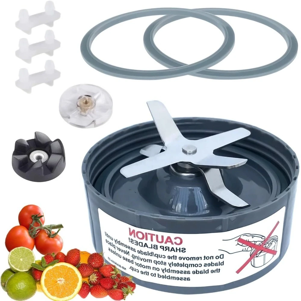 

Extractor Blade for NutriBullet 600w 900w Blender Blade Replacement Parts with Already Installed Gasket