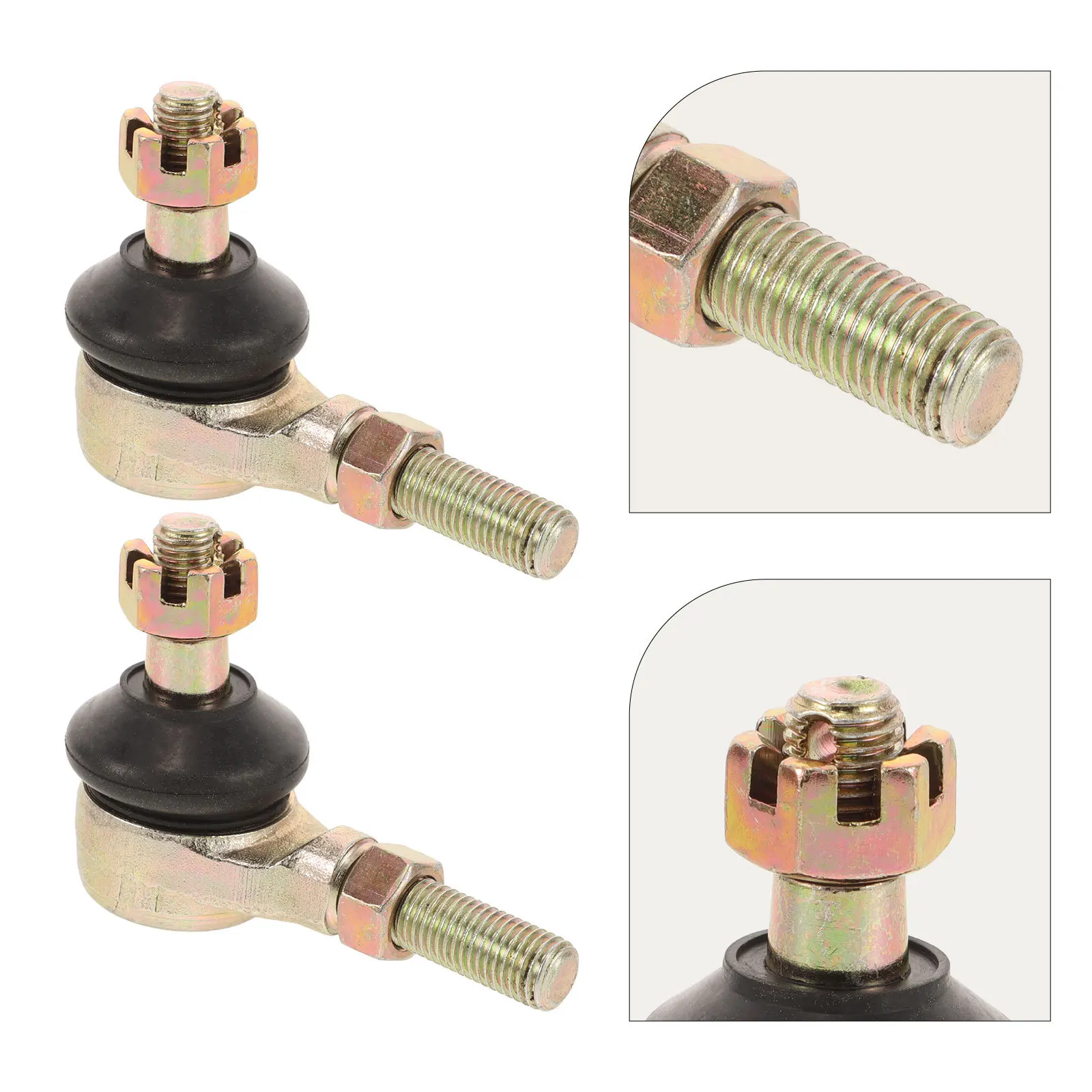 

Steering Tie Rod End Ball Joints Tapered Design for Stable Flexible Left Right Steering Atv Go Kart Replacement Universal