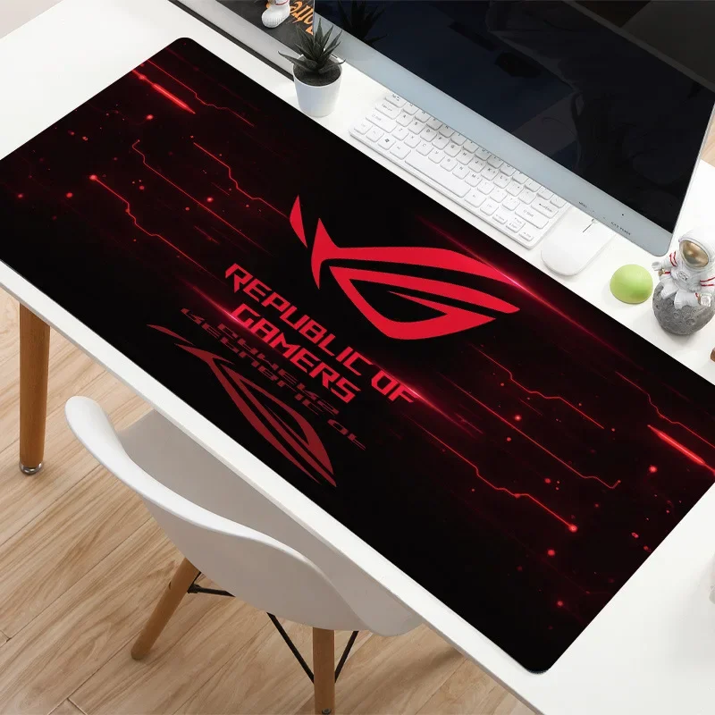 ASUS Xxl Mouse Mat Republic of Gamers ROG Large Gaming Mouse Pad Carpet Non-Slip Rubber Computer Desk Mat Keyboard Pad Desktops