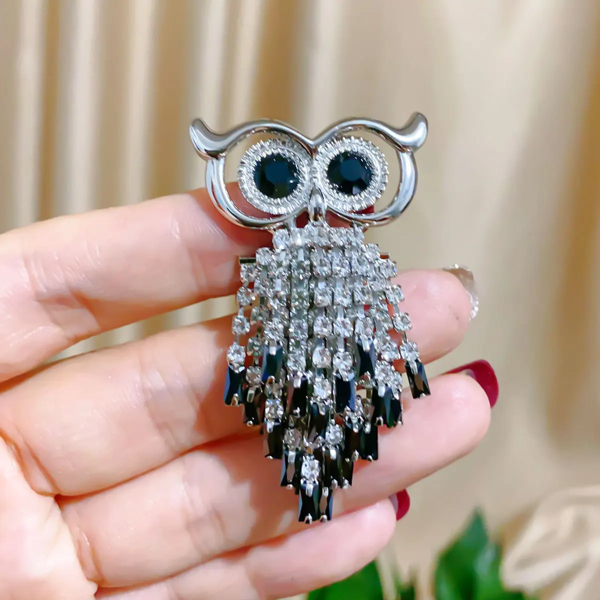 High-quality Owl Brooch Women's 2023 New Trendy High-end Autumn And Winter Sweater, Suit Accessories, Shawl Pin Buckle