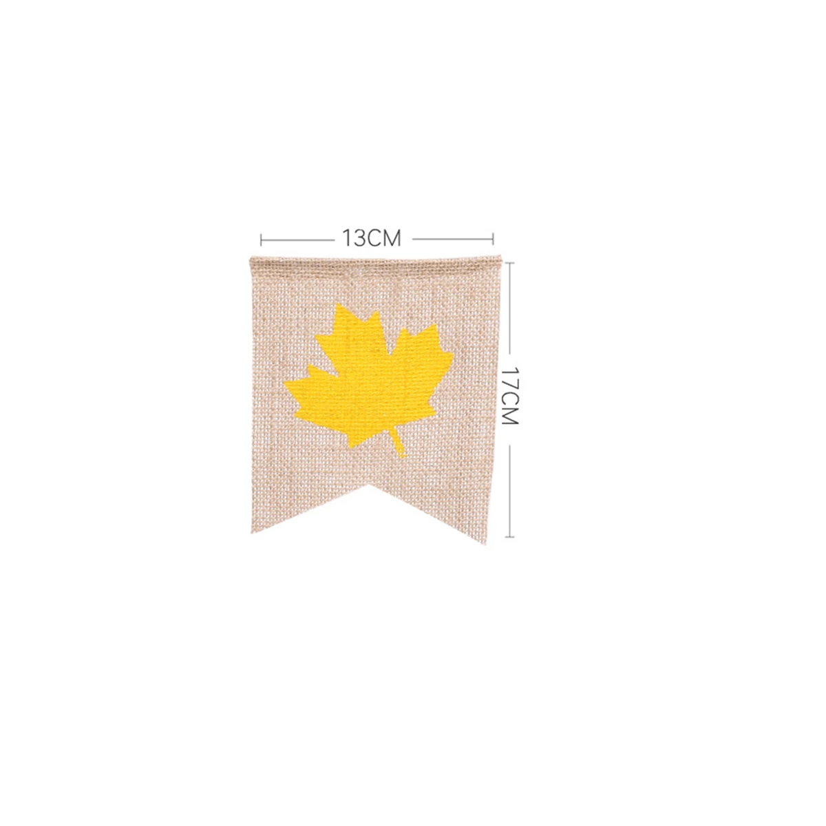 

2 M Festive Atmosphere Decorations Banner for Halloween Linen Pumpkin Maple Leaf Pull Flag
