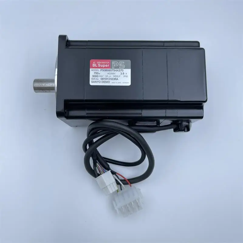 Rts In Stock High Quality Sanyo Denki Industrial Automation Ac Servo Motor Sanyo Electric P50B08075HXS70/P50B08075HXS1J