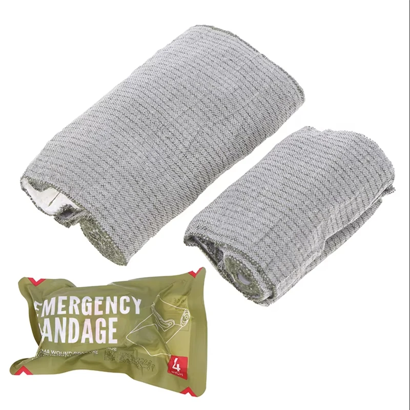 

4/6-inch Outdoor Training Hemostatic Bandage Wound Dressing Emergency Bandage Vacuum Plus Compression Tactical Bandage