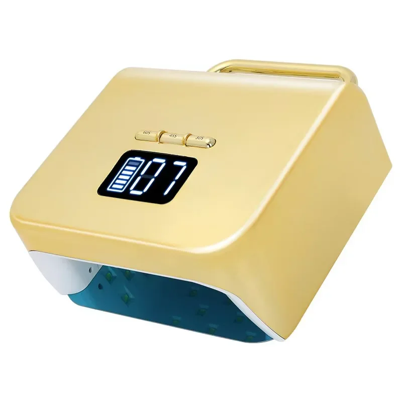 High Power 220W Nail Lamp Portable Design Golden UV LED Quick Drying LED UV  Dryer  Automatic