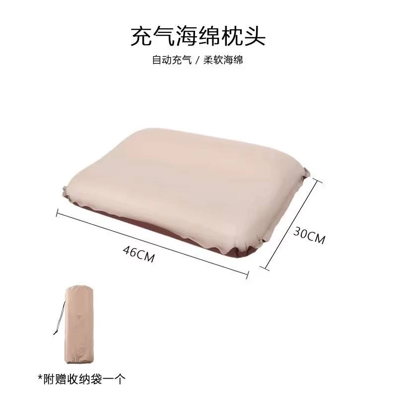Ultralight Compact Self Inflating Camping Pillow, 3D Ergonomic Neck Support Sponge Travel Pillow for Backpacking Hiking Car Outd gallery 5