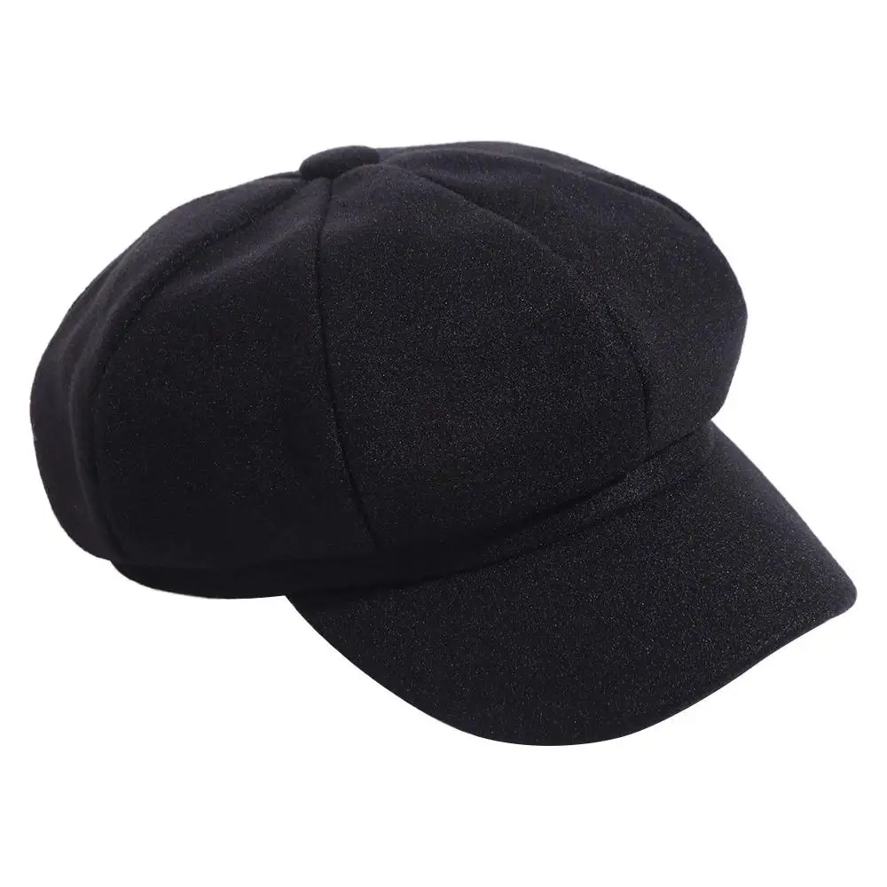 

Fashion Korean Style Retro Berets Hat Octagonal Solid Color Vintage Newsboy Cap Y2k JK Painter Cap Female