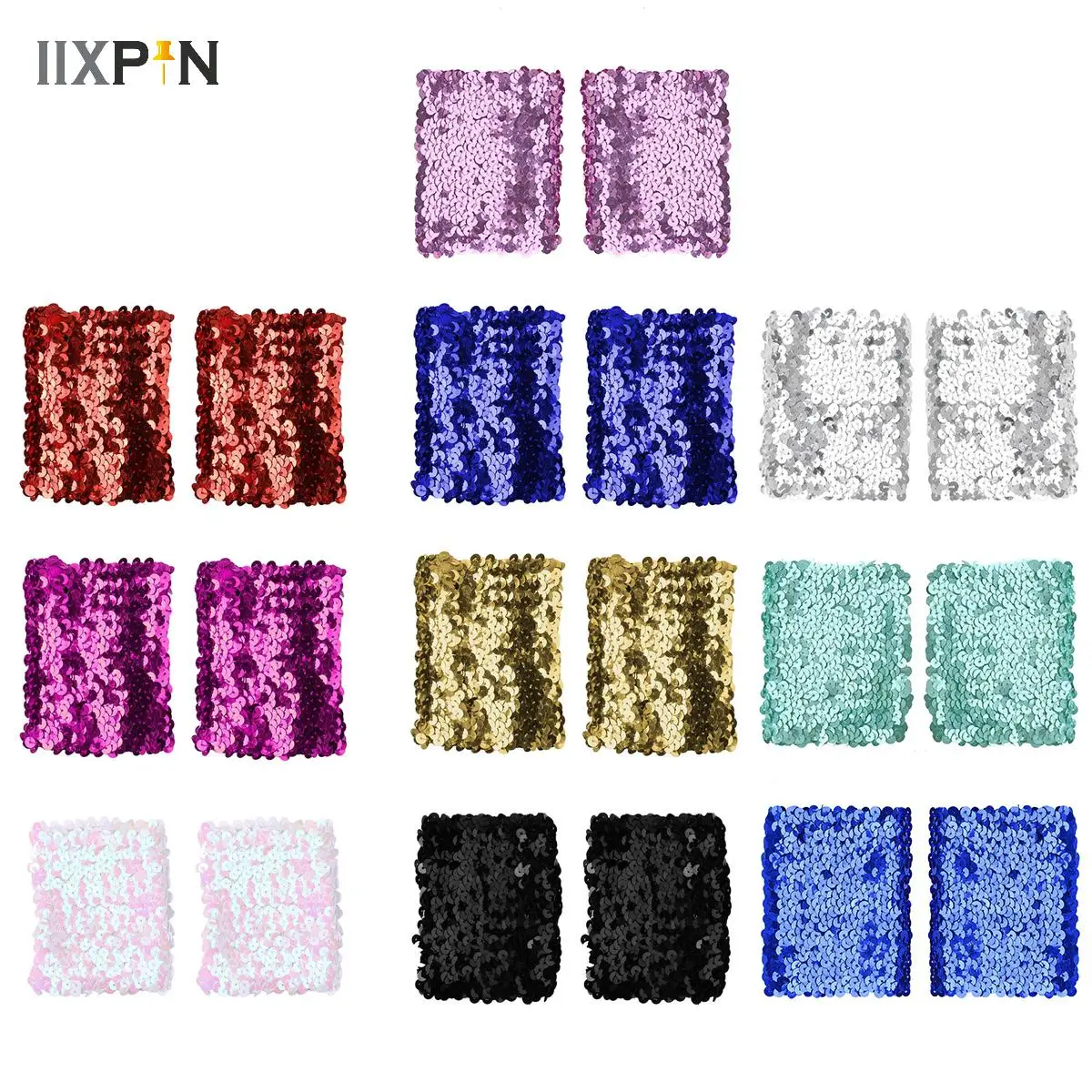 1 זוגות טרנדים פנדיים אזיקים פרק כף יד נמתח אלסטי לבלוע שרוולים עבור מסיבות ביצועים cosplay