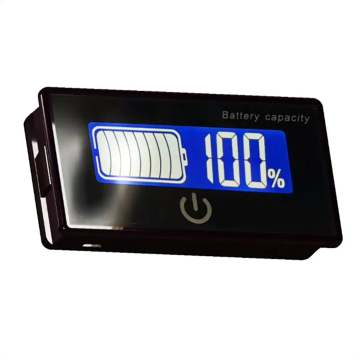 (PQWN) DC 8-100V Li-Ion Lifepo4 Lead Acid Battery Capacity Indicator Digital Voltmeter Tester Temperature Monitor 12V 24V 48V