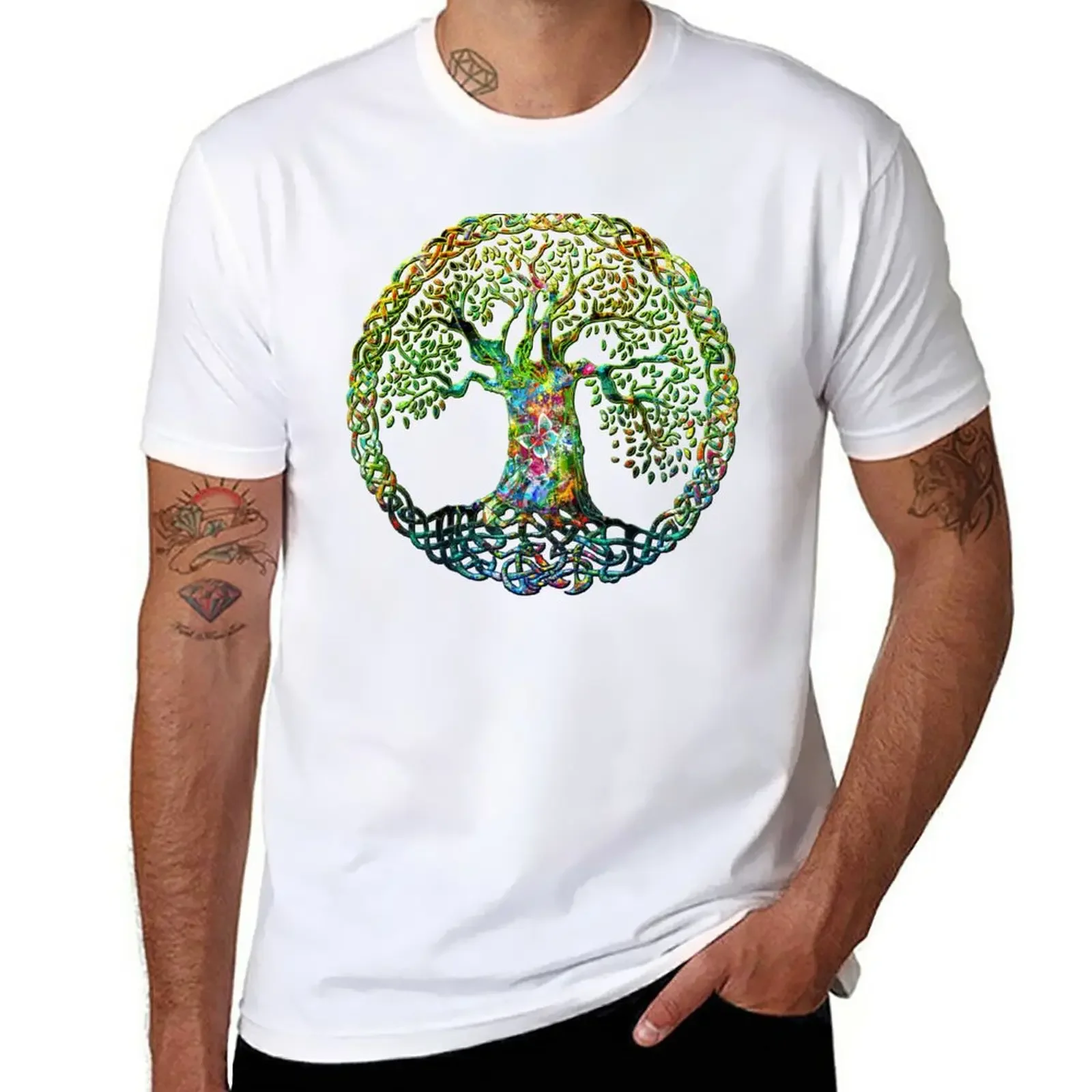 TREE OF LIFE - screaming spring *awesome UNLISTED designs in my portfolio* T-Shirt oversized blanks Men's t-shirts