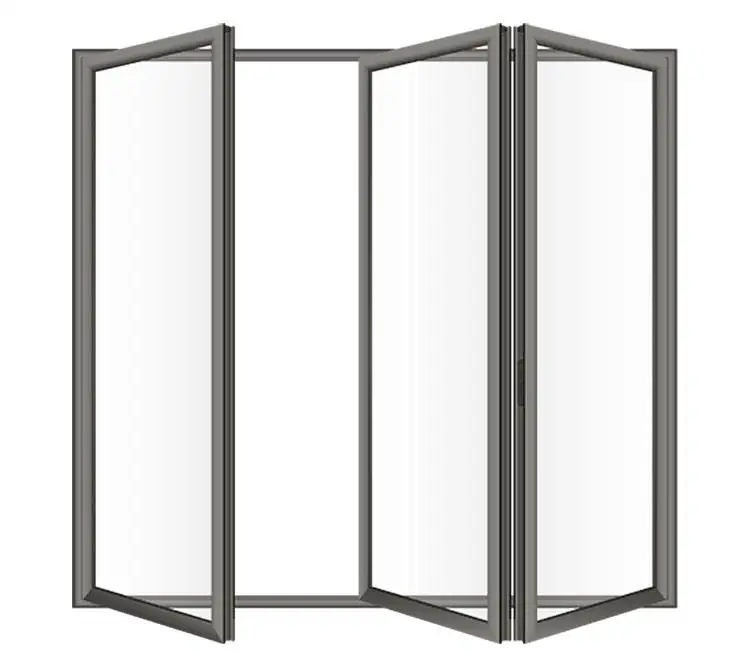 

TLF Reserve Modern Foldable Ultra-Narrow Frame Aluminum Alloy Glass Doors Double Tempered Glass Sound Insulation NFRC Certified