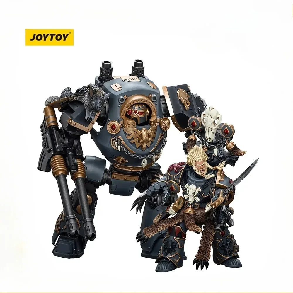 [IN STOCK] JOYTOY Warhammer 30K Action Figure Space Wolves Geigor Fell-Hand Contemptor Dreadnought Anime Model Toy Boy Gift 1/18