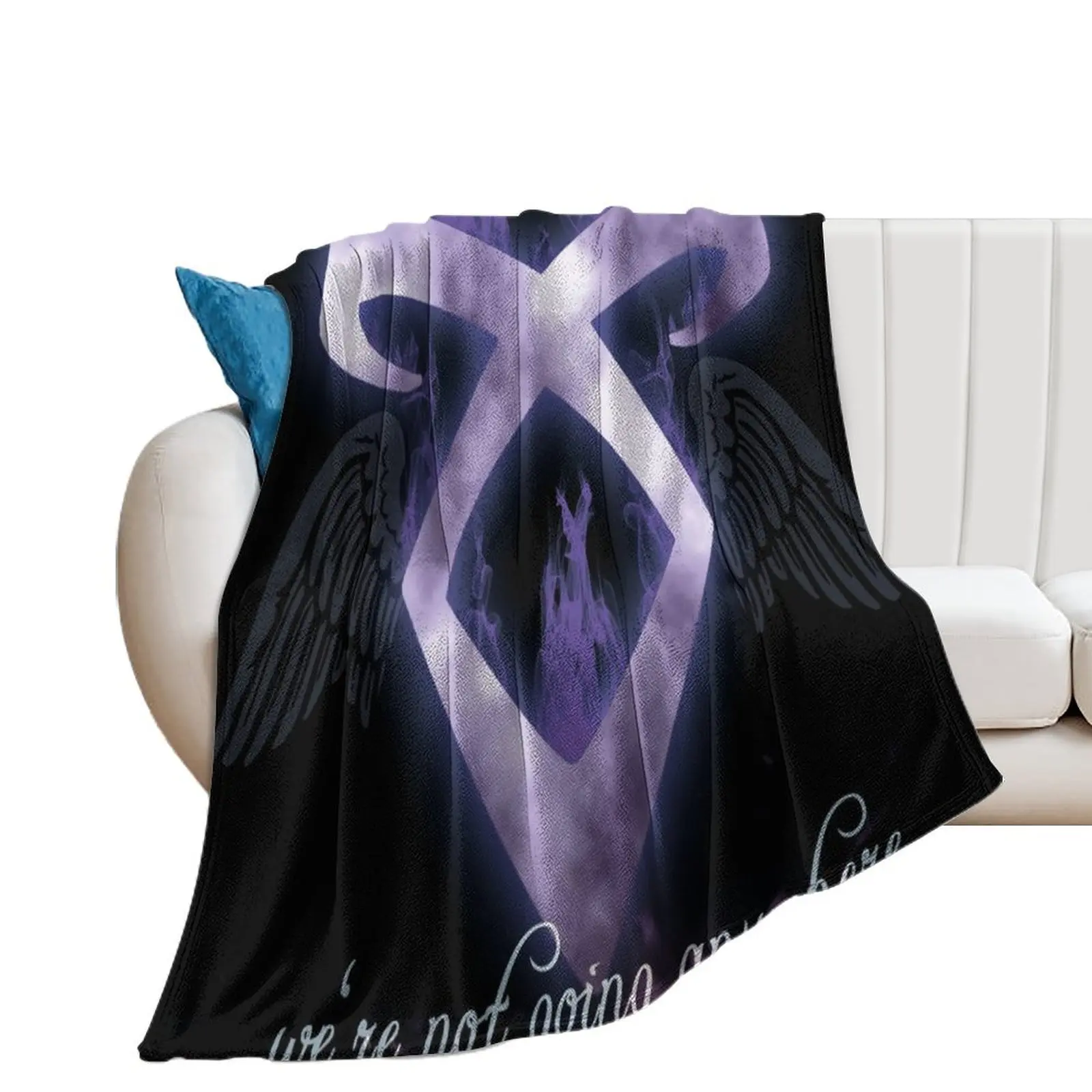 

#SaveShadowhunters - We're not going anywhere Throw Blanket valentine gift ideas Decorative Throw Plaid on the sofa Blankets