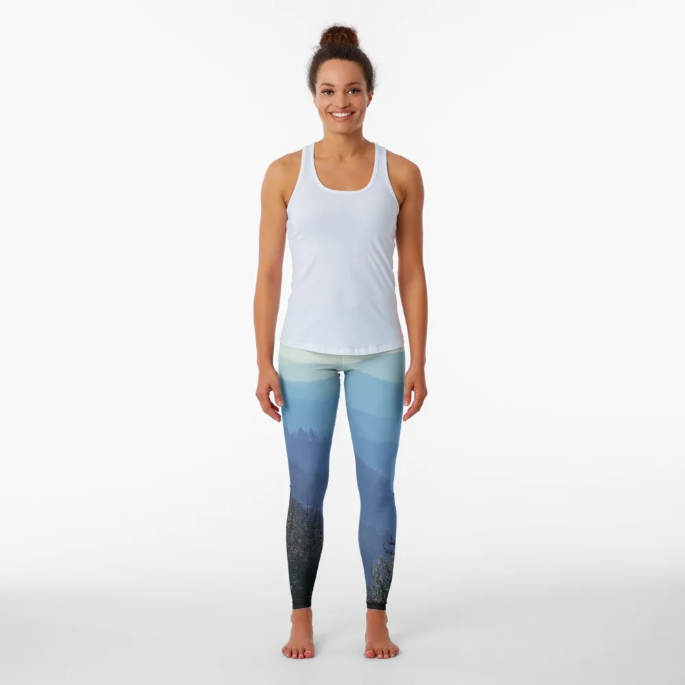 Appalachian-mallas deportivas para mujer, Leggings de gimnasio, color azul