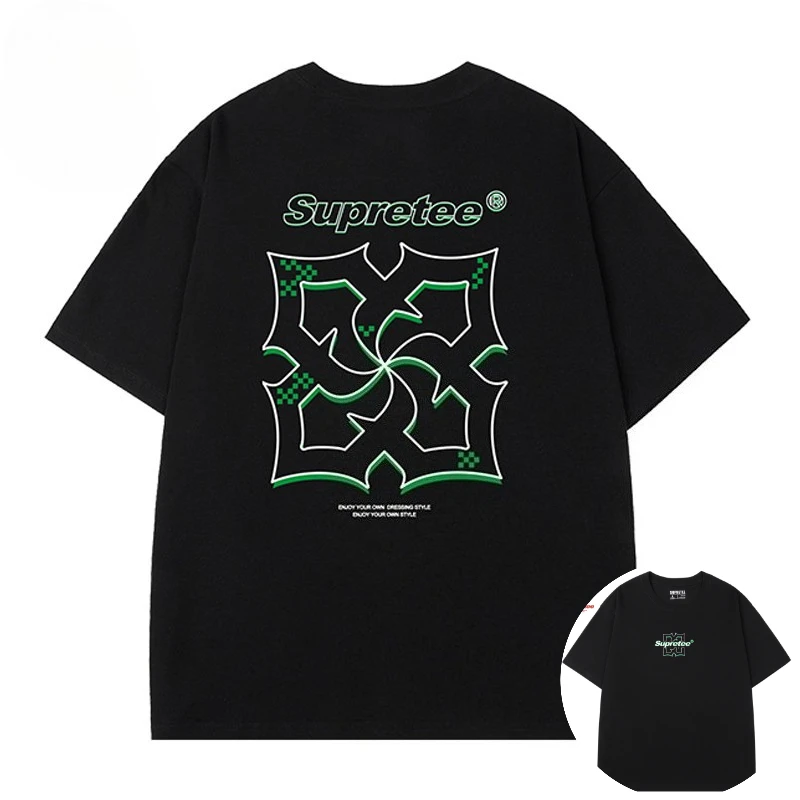 

2026 оригинальная модная брендовая модная повседневная нишевая футболка, мужской и женский топ для пары, летний новый тренд, универсальная уличная футболка