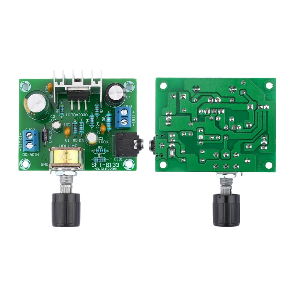 TDA2030A Amplifier Board  High-fidelity Mono Wide Voltage 9-20V Input 12V Single Power Supply 15W Digital Audio Module