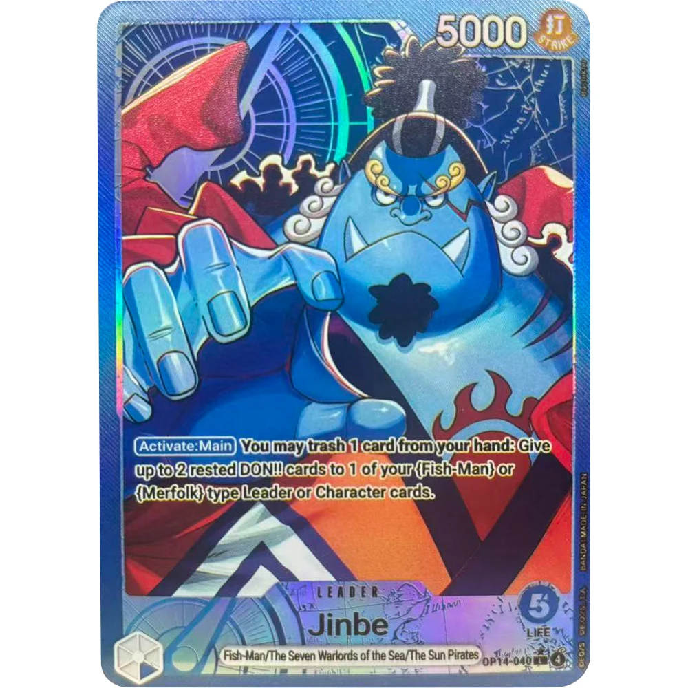 ONE PIECE Collection Cards GAME Boa Hancock Crocodile Dracule Mihawk Jinbe EN DIY High Quality Self Made Game Anime Cards Gift view 4