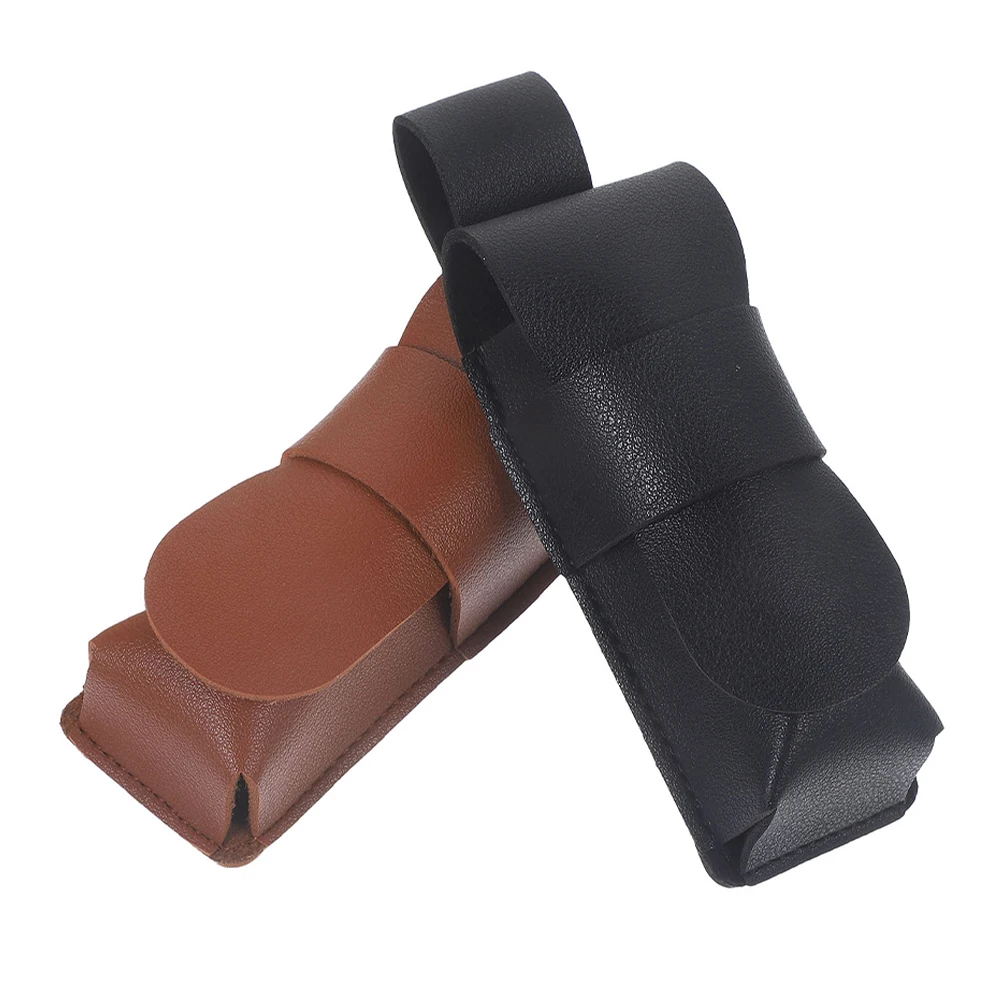 

2 Pcs Harmonica Case Container Fake Concise Flute Storage Accessories Bag Pouch