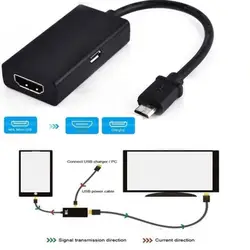 Micro USB To Compatible MHL Adapter Converter Cable 1080P HDTV for Samsung Galaxy Nexus, Galaxy S2 Sensation 4G