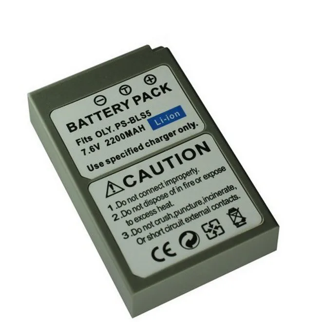 Digital Camera Replacement Power Battery Super Long Lasting Recharge Match Olympus PS-BLS5 BLS-5 Camera Spare Accessory Battery view 2