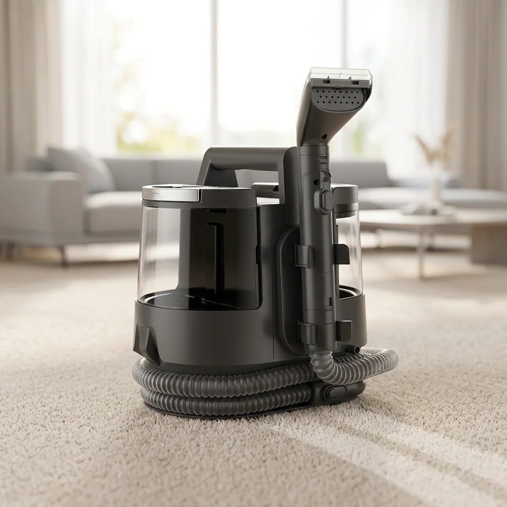 Portable Wet and Dry Cleaners Carpet Upholstery Steam Cleaners  Area Rug Cleaner,Perfect for Car Interiors, 4 Cleaning Tools