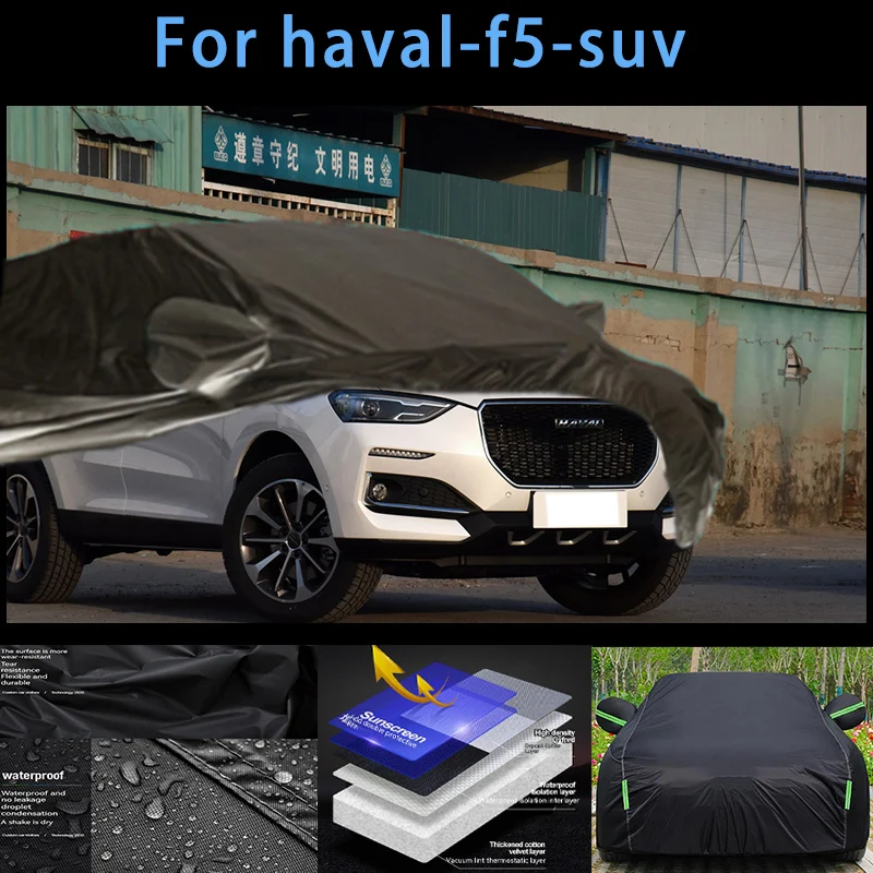 

For haval-f5-suv Outdoor Protection Full Car Covers Snow Cover Sunshade Waterproof Dustproof Exterior Car accessories