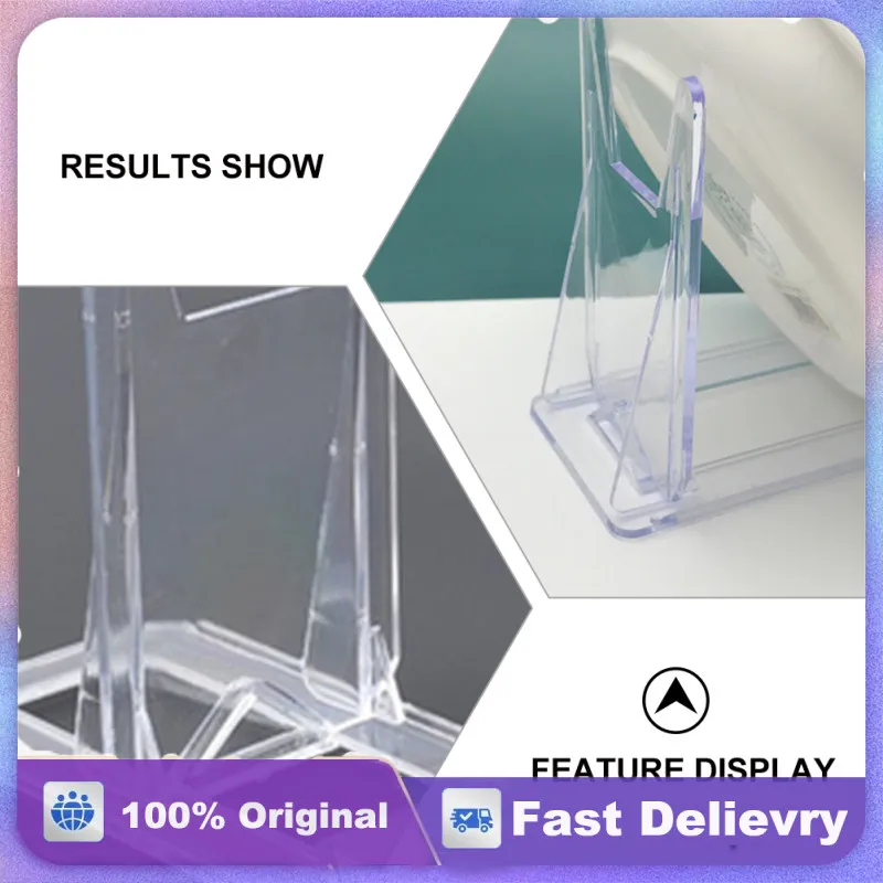 

6pcs Plate Display Stands Acrylic Transparent Dish Rack Storage Bowls Holder Shelves Organizing Stand for Kitchen