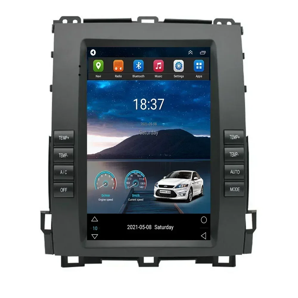 8G+128GB Android 13 For Lexus GX470/Toyota Land Cruiser Prado 2002 + Carplay Tesla Car Multimedia Player GPS Navi Radio Stereo