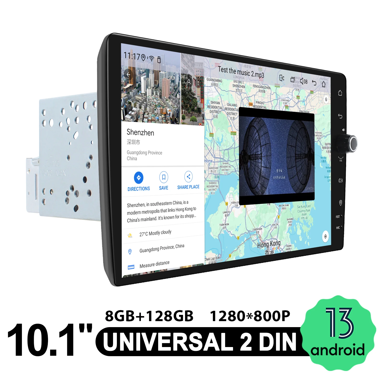 قادم جديد! RHD 10 "أندرويد 13.0 راديو ستيريو للسيارة 8 جيجابايت + 128 جيجابايت مزدوج 2 Din مشغل وسائط متعددة SWC سيارة لاسلكية اللعب/أندرويد السيارات