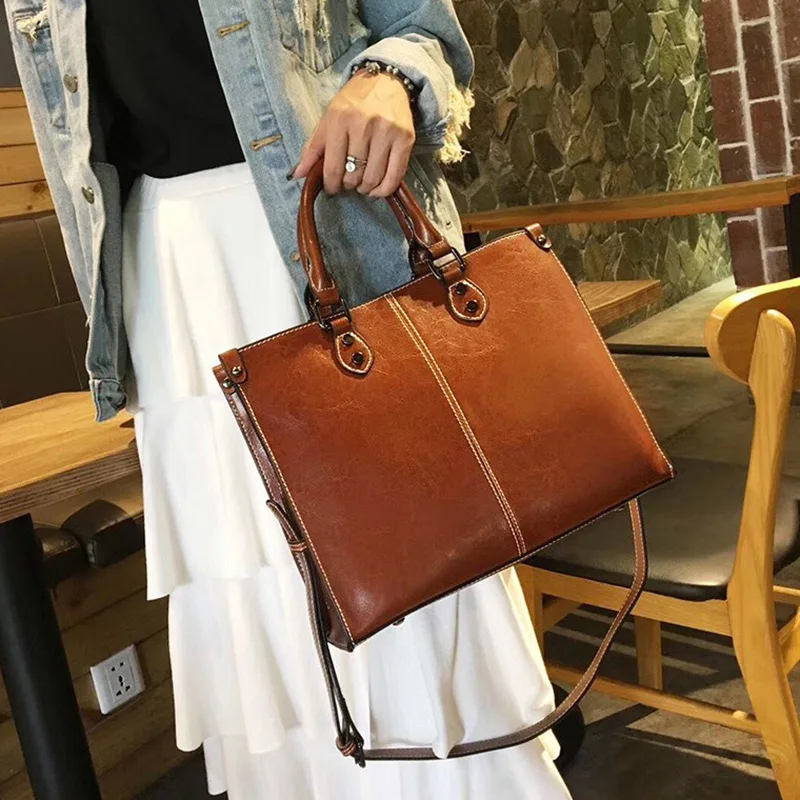 2026 New Women Cow Leather Crossbody Bags Girls Street Trend Genuine Leather Handbag Lady Office Versatile Shoulder Bags