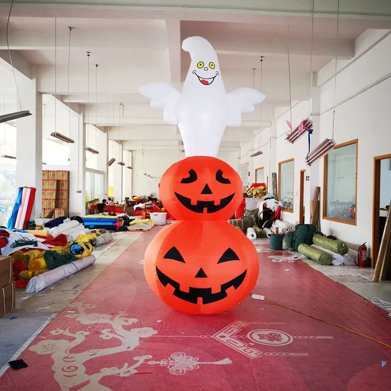 Opblaasbaar luchtmodel Pompoen Heks Schedel Spin Ghost Boog Deur Hoofd Ghost Festiva