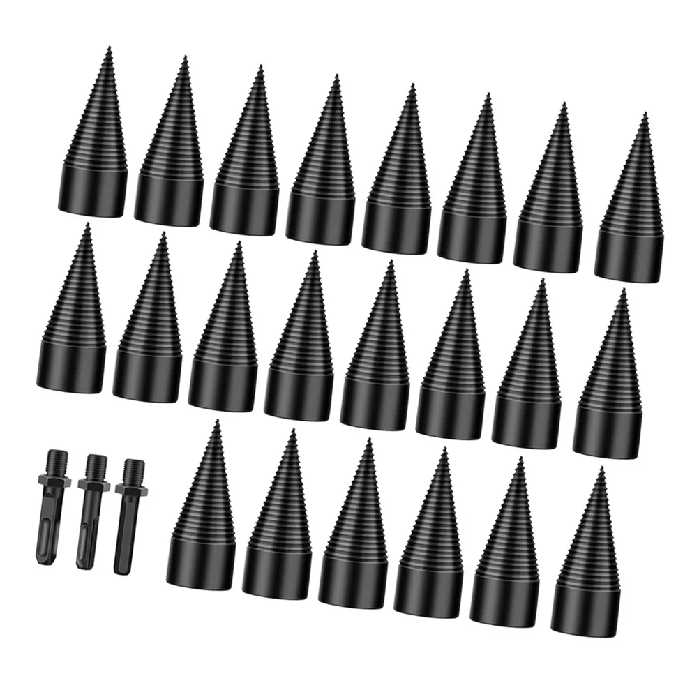 

1 комплект, дровокол, 42 мм, сверло по дереву, высокопрочный стальной конус, инструмент для разделения дров для кемпинга, фермы, пешего туризма