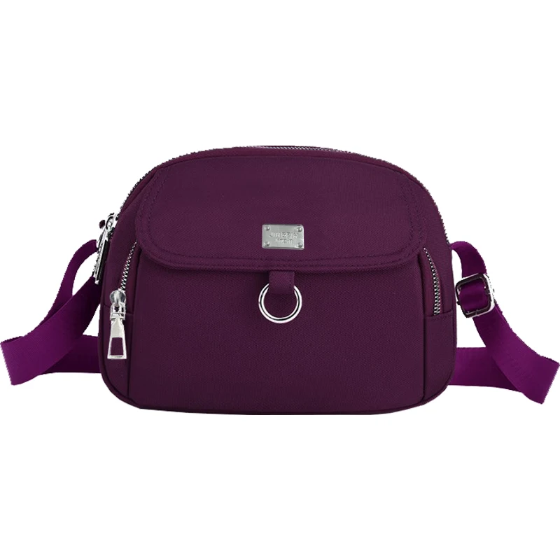 Vielseitige Nylon-Umhängetasche für den Alltag, trendige Umhängetasche mit verstellbarem Riemen und mehreren Taschen für Freizeitaktivitäten für Damen – Detail 7