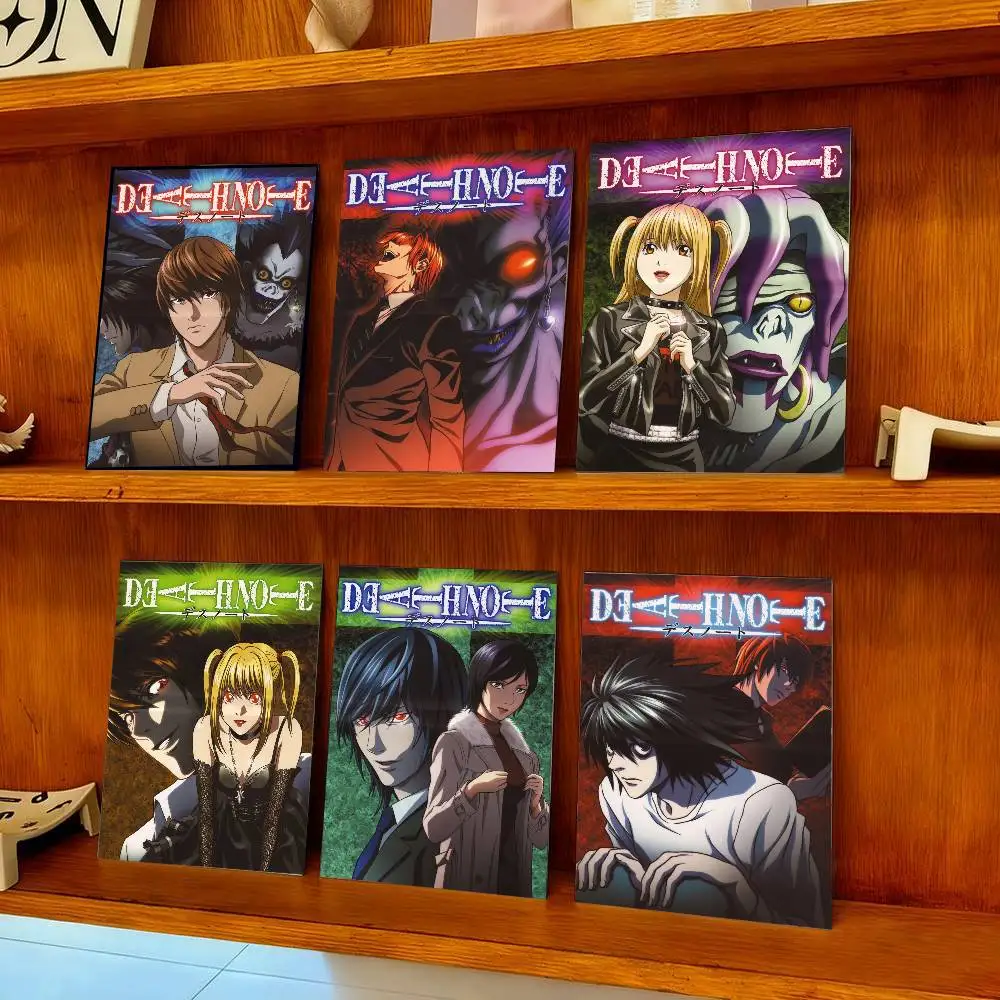 Anime Death Note Dn L Posters High Quality Self-Adhesive Wall Art Decorations Color Prints Sticky-image