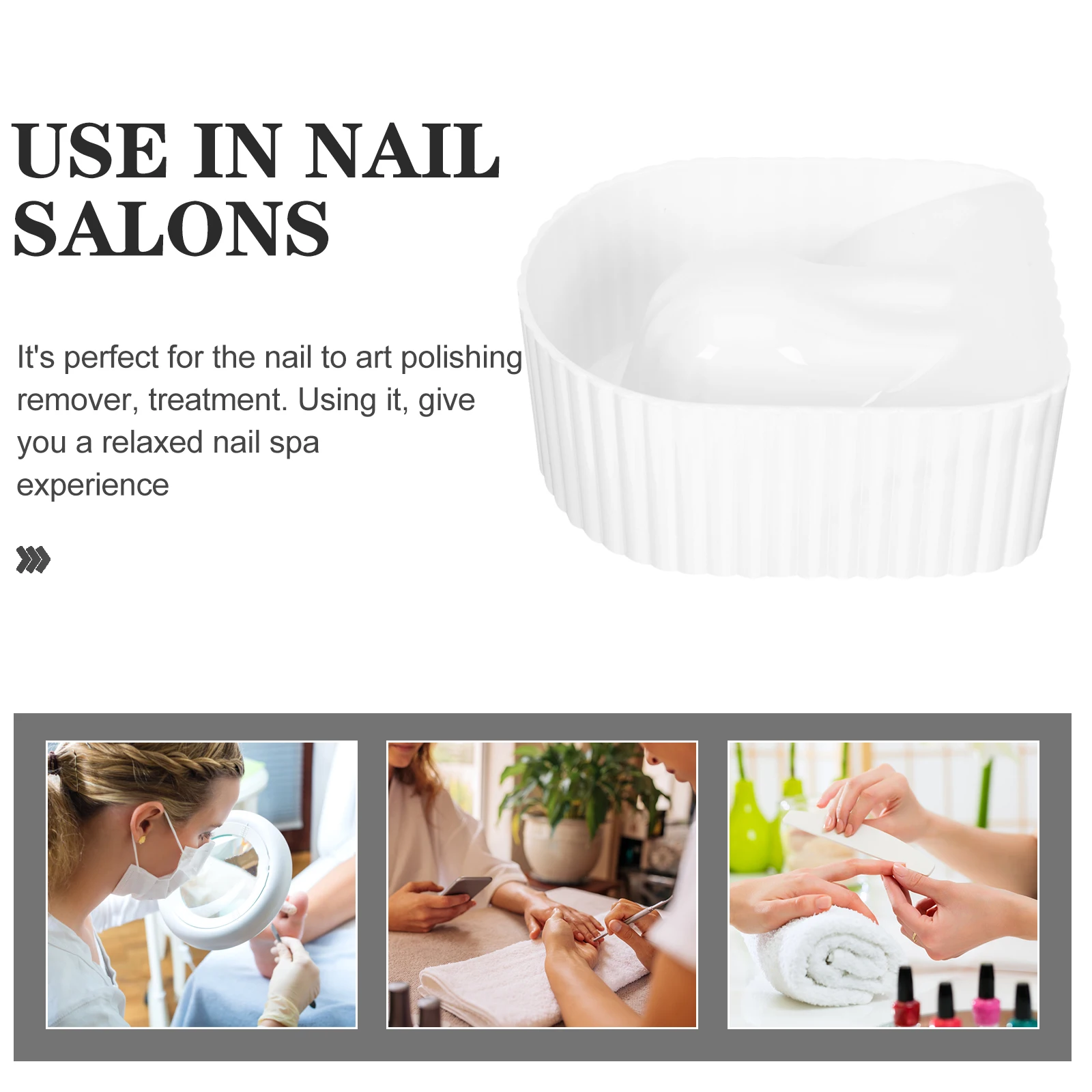 Handbadkom voor nagelverzorging manicure Verwijder polish Losweken dode huidverzachter Nail Art Salon Tools Kit