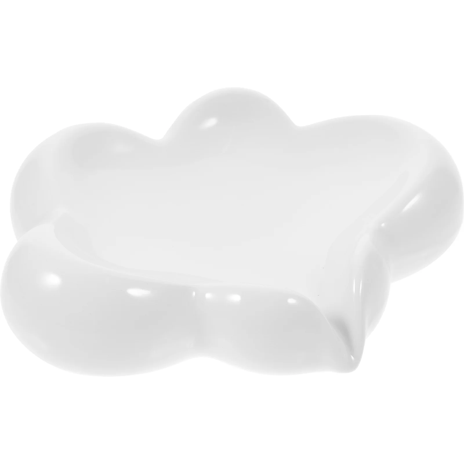 

Cloud Soap Tray Dish Sink Holder Cute Self Draining Dishes Ceramic Bar Bathroom