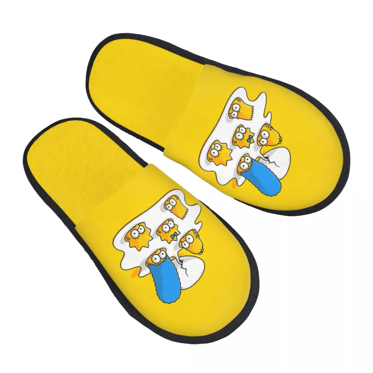

Домашние тапочки «Симпсоны» на заказ, женские уютные тапочки из пены с эффектом памяти, комедийные тапочки без шнуровки с героями мультфильмов, спа-тапочки
