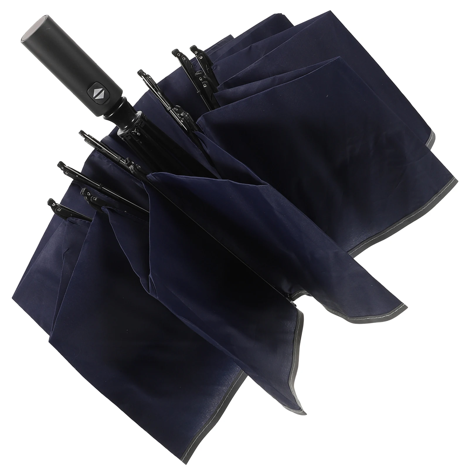 

Reflective Umbrella Automatic Foldable Pocket Premium Alloy H Water Resistant Compact Sun Rain Parasol Travel Outdoor Home