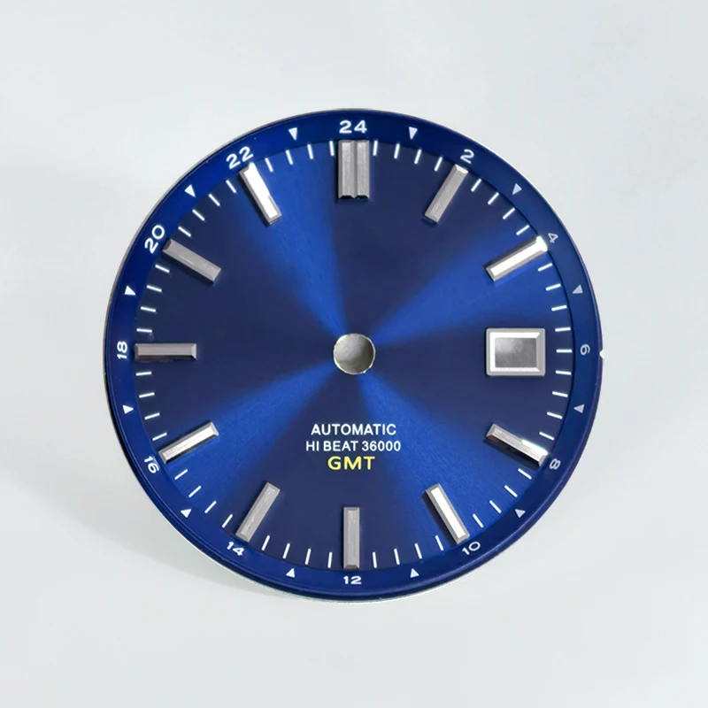 

32.5mm GMT Sunburst Dial HIBEAT for 40mm 44GS Case NH34 Mechanical Men's Watch Part GMT Movement