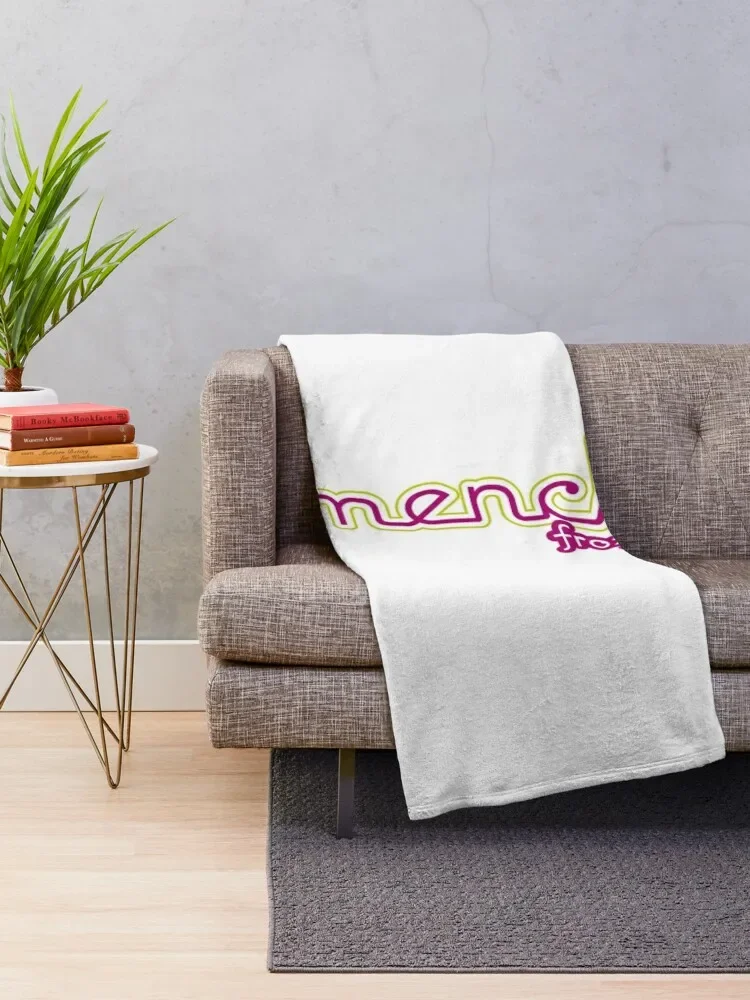 design menchie's frozen yogurt restaurant logo Throw Blanket Fluffys Large christmas gifts Blankets