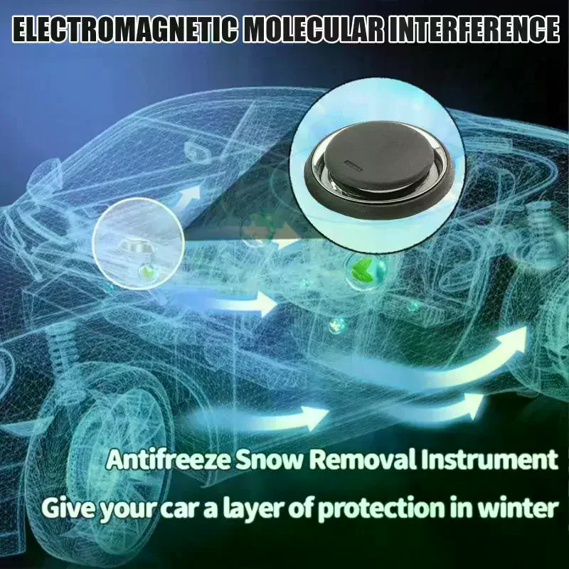 Winter Antifreeze Car Electromagnetic Molecular Defroster Solar Antifreeze Device Front Rear Windshield Snow Removal Instrument