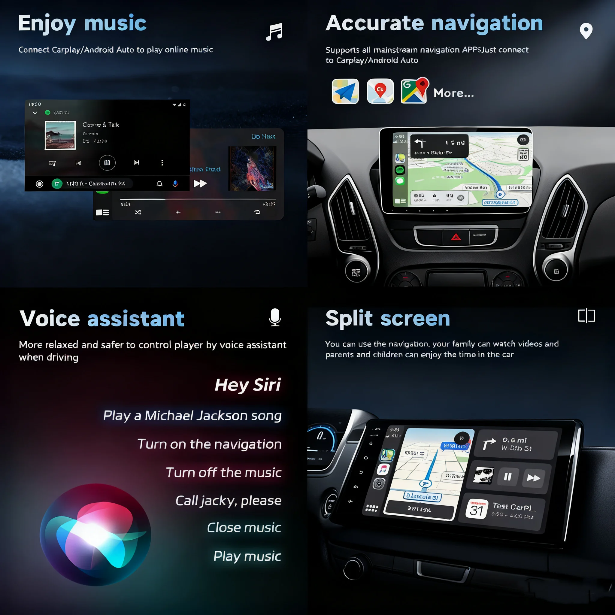 2in1 اللاسلكية CarPlay دونغل اللاسلكية أندرويد السيارات محول AI صندوق ذكي سيارة أنظمة ذكية للسيارة مع السلكية CarPlay