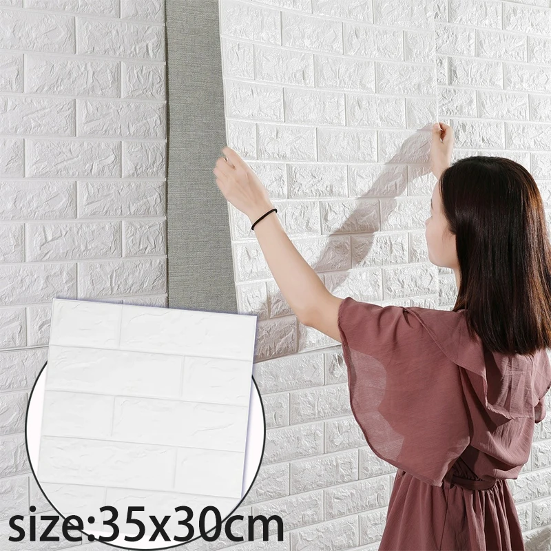 

3D обои XPE пенопластовый материал, наклейки на стену для кухни, спальни, гостиной и мора, самоклеящиеся виниловые настенные художественные предметы первой необходимости