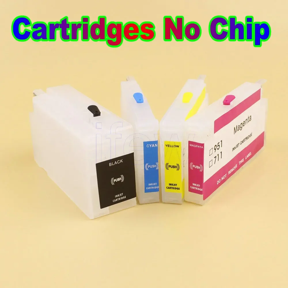 Empty Refillable Ink Cartridges Kit For HP Printer Ink Cartridge OfficeJet Pro 7720 7740 8710 8715 8720 8730 8740 8210 8216 8725